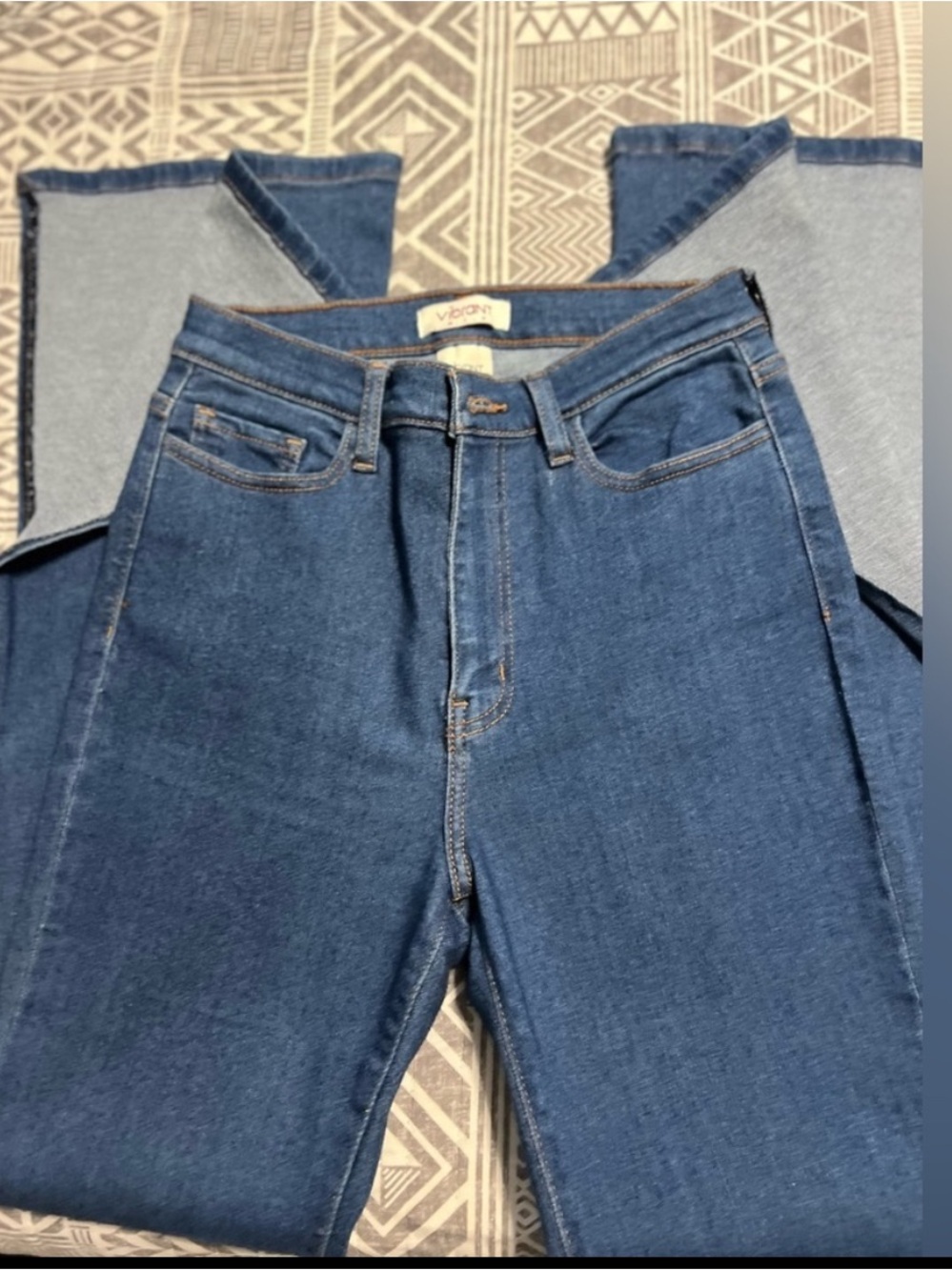 Sexy denim cut flare jeans